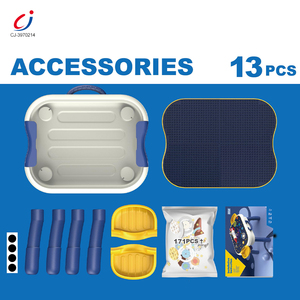 Tavolo Pieghevole Portatile Chengji per Attività Sensoriali Educative a Tema Spaziale, con Contenitore per Blocchi da Costruzione a Grana Fine e Design Cartone Animato - Product Image 2