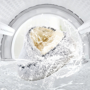 ที่นอนสัตว์เลี้ยงกึ่งปิดล้อมผ้ากำมะหยี่ใช้ได้ทุกฤดูที่นอนสุนัขแมวอบอุ่นซักได้พร้อมตุ๊กตาผ้ากำมะหยี่ถอดออกได้รูปสัตว์ที่เป็นของแข็งสำหรับฤดูหนาว - Product Image 4