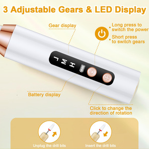 Machine à ongles électrique sans fil portable rechargeable, stylo de polissage pour <span class=keywords><strong>manucure</strong></span>, équipement de lime à ongles pour salon - Product Image 3