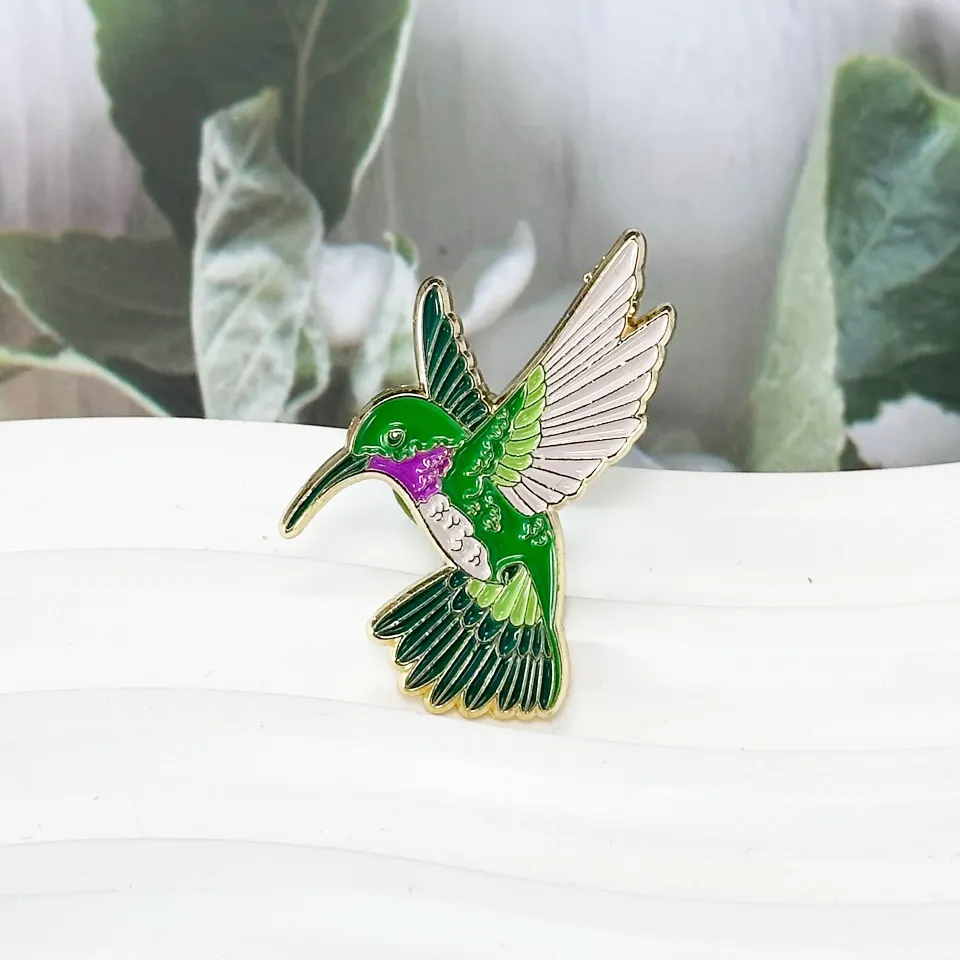 Nuevo diseño de pines de pájaros insignia logotipo personalizado broche de metal pin Pines de esmalte personalizados