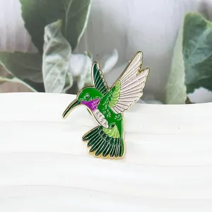 New design birds pins badge personalized logo metal brooch pin custom enamel pins