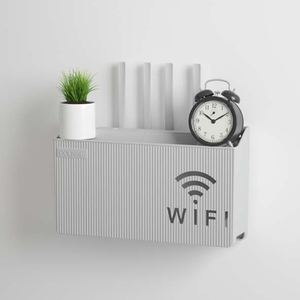 Wireless WIFI Home Router <strong>Storage</strong> Box <strong>Wall</strong> Mounted Set-Top TV Rack <strong>Bedroom</strong> &amp; Living Room Sorting <strong>Storage</strong> Made of Durable Plastic - Product Image 5