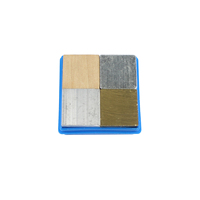 Blocs de densité de groupe de cubes (cuivre, fer, aluminium, bois) pour l'enseignement de la densité de la physique