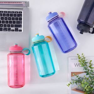 Customized 32OZ <b>Large</b>-capacity Water Bottle with Wide Mouth Made of Plastic, Suitable for Outdoor Fitness Activities - Product Image 2