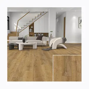 Le dernier plancher en bois de vinyle de PVC de pierre de conception a gravé la texture SPC parquetant 4mm pour des hôtels commerciaux