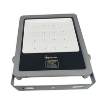 8 Projecteurs LED SMD 200W IP65 Gris & Noir, Angle de Faisceau Réglable à 150°, Garantie 3 Ans pour Terrains de Padel