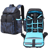 Sac à dos professionnel pour appareil photo reflex numérique, étanche, avec support de trépied réglable