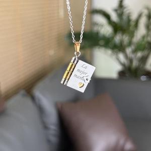 Collana con Lettera d'Amore 'La Mia Piccola Stella' per Figlia/Figlio, Regalo di Compleanno o Laurea - Product Image 1