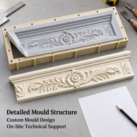 Moule de plinthe de porte en résine Tietuo + noyau en silicone PU C297-G3, finition de surface lisse, fournisseur en gros de moules, examen des plans