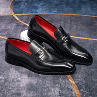 Chaussures en cuir de vachette véritable de luxe 509-38 pour hommes, mocassins confortables à enfiler, chaussures habillées formelles pour hommes, chaussures de mariage