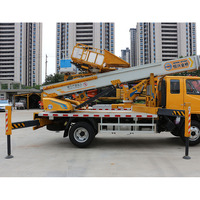 EVERSTAR Nouveau Camion Hydraulique de 42 Mètres Monté Aérien Télescopique Accès Échelle Ascenseur Diesel Carburant Seau Camion Boom Antenne Manli