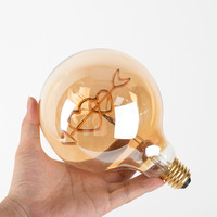 Ampoule à filament LED E27 Vintage Edison G125, globe lumineux décoratif, ampoule à lettres, éclairage d'ambiance pour la décoration de la maison