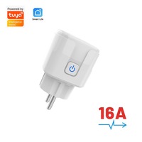 Prise intelligente Tuya WiFi Zigbee 16A EU avec moniteur d'énergie, prise sans fil