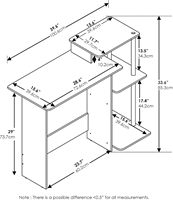 Organisateur de bureau commercial convertible moderne en bois avec design extensible, largeur 2000 mm, bords incurvés pour usage domestique/bureau