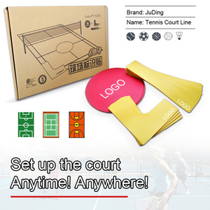 <span class=keywords><strong>Kit</strong></span> de marquage de <span class=keywords><strong>mini</strong></span> terrains de <span class=keywords><strong>tennis</strong></span> de taille officielle pour le sport Jeu de marques de lancer de terrains de <span class=keywords><strong>tennis</strong></span> en silicone écologique - Product Image 2