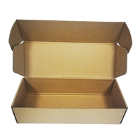Boîtes d'avion en carton ondulé brun rectangulaires longues de haute qualité conçues sur mesure, recyclables, gaufrage, laminage mat/brillant