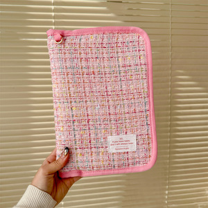 Tùy chỉnh vải Vải Chất kết dính Bìa Pouch Nhật Ký máy tính xách tay kế hoạch chương trình nghị sự máy tính xách tay dây kéo với túi A5 A6 - Product Image 4