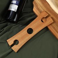 Support et Étagère à Bouteilles de Vin en Bambou Écologique Personnalisable pour Vente en Gros – Type Autonome à un Niveau pour Rangement de Cuisine