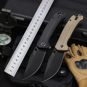 Nouveau design couteau EDC <span class=keywords><strong>14C28N</strong></span> <span class=keywords><strong>acier</strong></span> G10 et manche en Fiber de carbone randonnée extérieur couteau de poche pliant couteau cadeau Premium pour hommes - Product Image 6