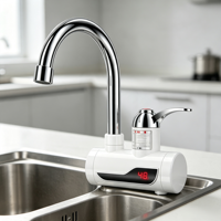 Robinet d'eau chaude instantanée populaire avec affichage numérique de la température, chauffe-eau électrique pour la cuisine et l'usage domestique quotidien