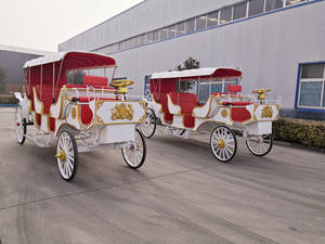 <span class=keywords><strong>2023</strong></span> nuevo lujo tres filas de asientos turismo Victoria carruaje tirado por caballos/histórico carruaje eléctrico real para <span class=keywords><strong>Festival</strong></span> - Product Image 4