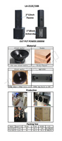 Haut-Parleur de Fête PA DJ Extérieur Professionnel Audio Portable Actif Moniteur Haut-Parleurs Auto-Amplifiés Haut-Parleur Passif Double 12 Pouces Haute Puissance