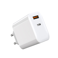 Chargeur Mural USB-C GaN 65W en Gros pour Usine, Prise EU, Double Port USB-A et Type-C, Charge Rapide PD3.0 PPS pour Ordinateur Portable et Téléphone