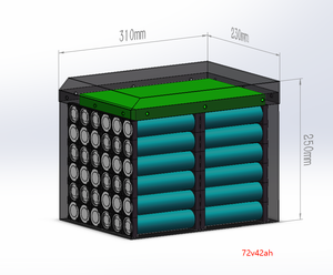 CNNTNY paket baterai Lithium kualitas tinggi 72v 40Ah 3000w paket baterai untuk sepeda roda tiga listrik e-motor - Product Image 4