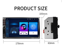 Présente une caméra d'image de recul écran de 7 pouces 12V radio haute puissance audio 2dinBT voiture lecteur mp5