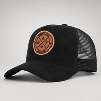 Casquette de baseball unisexe réglable en suède respirant avec broderie 3D et patch rond, idéale pour le sport et les activités de plein air, vente en gros