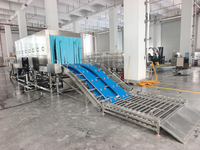 Laveuse industrielle de paniers à légumes et à viande, de paniers de manutention en plastique, de caisses et de plateaux à palettes - Prix