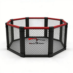 <span class=keywords><strong>Cage</strong></span> octogonale de 6 m * 6 m pour les arts martiaux avec cadre en acier pour la boxe professionnelle - Product Image 3