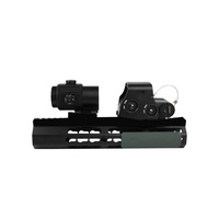 Lunette de visée point rouge verte et rouge Rising 558 avec grossisseur 3X G43, combo 9 emplacements, tactique, chasse, haute pression, alliage d'aluminium, étanche