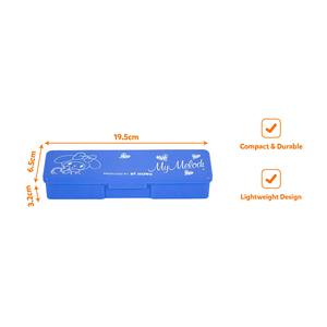 Durable Lightweight Plastic Pencil <b>Box</b> Stationery Storage <b>Box</b> Pencils <b>Pens</b> Erasers Rulers School & Office Supplies Secure Slip - Product Image 5