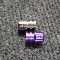 Bouchons de tige de valve de pneu en titane bleu brûlé universel anti-poussière automobile moto vélo