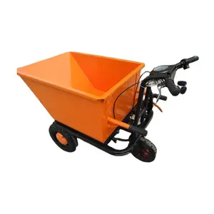 High capacity gasoline engine trolley with light weight Hand-push electric dump truck