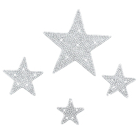 Vente flash : étoile en cristal scintillante, strass autocollants, applique en cristal, autocollant en strass, étoile à repasser pour vêtements