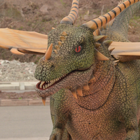   Costume de dragon volant animatronique coloré taille adulte pour usine d'amusement - Vente chaude
