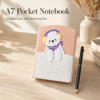 Carnet de notes A7 de luxe personnalisé, journal mignon à thème de dessin animé avec stylo, fabricant