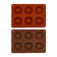 Moule à gâteau en silicone de qualité alimentaire, non toxique, écologique, réutilisable, résistant à la chaleur, pour chocolat, biscuits, anniversaire