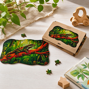 Jouets de <span class=keywords><strong>puzzle</strong></span> en bois personnalisés, jeu unique et attrayant, <span class=keywords><strong>puzzle</strong></span> en bois imprimé au laser UV - Product Image 1