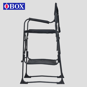 เก้าอี้พับกลางแจ้ง OBOX อลูมิเนียมอัลลอยด์ พร้อมโต๊ะ เก้าอี้พักผ่อนในสวน ขนาดใหญ่ พับได้ ดีไซน์ร่วมสมัย - Product Image 5