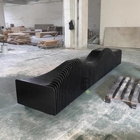 Banc en bois personnalisé pot de fleurs longues places pour les zones d'attente publiques intérieures et extérieures moderne pour centre commercial hôtel hôpital salle de sport réception