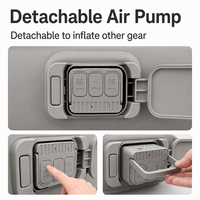 Canapé gonflable électrique étanche avec pompe détachable pour usage extérieur, canapé pneumatique rechargeable en PVC et batterie externe, capacité de charge 300 kg