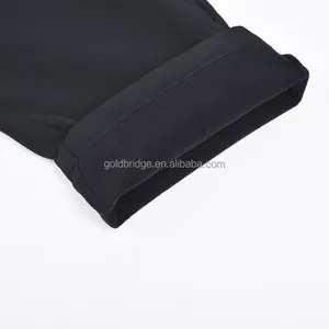 Prezzo di fabbrica pantaloni sportivi da uomo in poliestere impermeabile traspirante elasticizzato a 4 vie nero