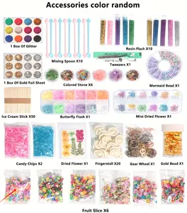 Kit bahan cetakan tetes kristal Diy Set Aksesori kotak perhiasan tetes Glitter