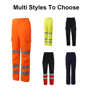 Pantalon de sécurité ferroviaire réfléchissant antistatique en modacrylique/coton/polyester/aramide, orange, homologué EN20471, modèle FIREBEAR GLP0262 FR HV, vente en gros - Product Image 4