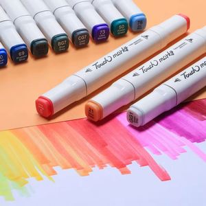 Premium Sketch <b>Markers</b> Set 24-80 Colors Dual Tip <b>Permanent</b> Ink for Professional Art Drawing Bulk - Product Image 1