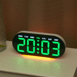 Nuevo <span class=keywords><strong>Reloj</strong></span> Despertador Multifuncional, Luz Ambiental LED, Pantalla Grande, <span class=keywords><strong>Reloj</strong></span> de Noche - Product Image 2
