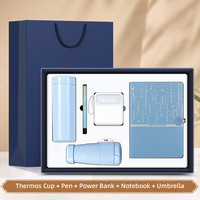 Kit Cadeau Promotionnel Personnalisé : Carnet Étoilé, Stylo, Gobelet Isotherme, Parapluie, Batterie Externe – Cadeau d'Entreprise en Gros